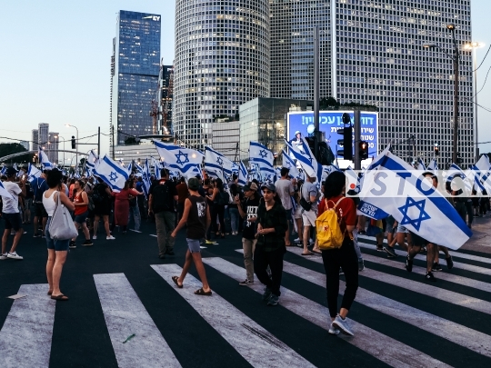 POL-ISR PROTESTS AGAINST NETANYAHU GOVERNMENT