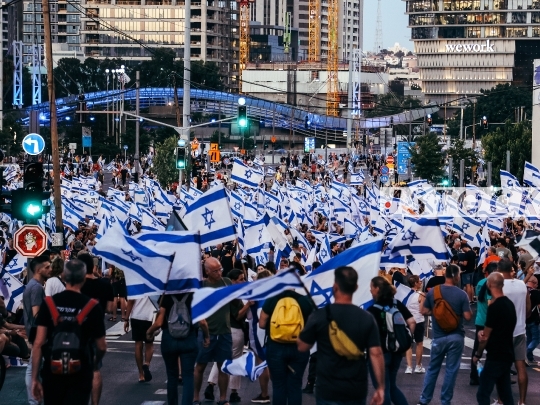 POL-ISR PROTESTS AGAINST NETANYAHU GOVERNMENT