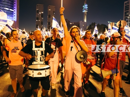 POL-ISR PROTESTS AGAINST NETANYAHU GOVERNMENT